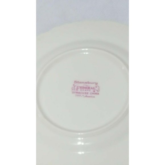 Syracuse Federal Shape China USA made Stansbury Bread & Butter Plate - Picture 5 of 9